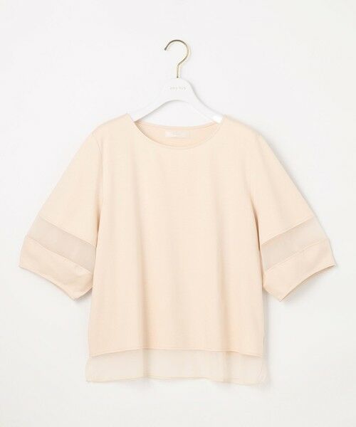 S size ONWARD(小さいサイズ) / エスサイズオンワード カットソー | 【洗える】シアーコンビ プルオーバー | 詳細3