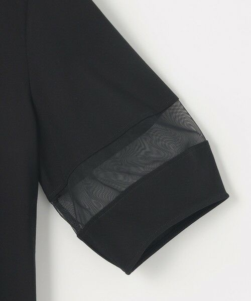 S size ONWARD(小さいサイズ) / エスサイズオンワード カットソー | 【洗える】シアーコンビ プルオーバー | 詳細9