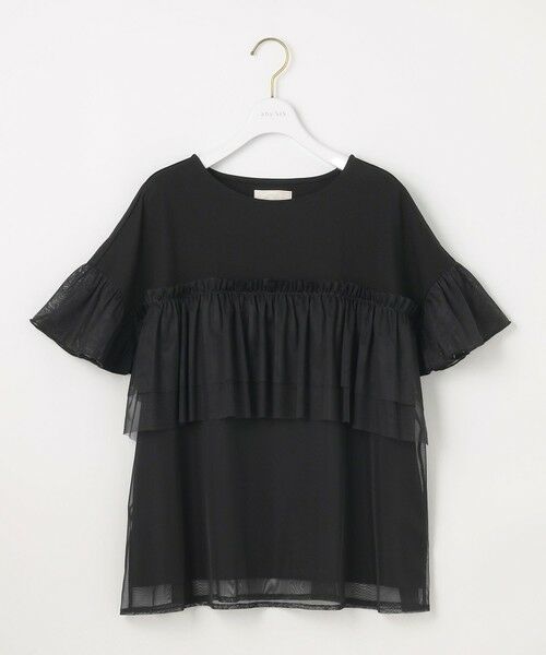 S size ONWARD(小さいサイズ) / エスサイズオンワード カットソー | 【洗える】チュール重ね プルオーバー | 詳細3