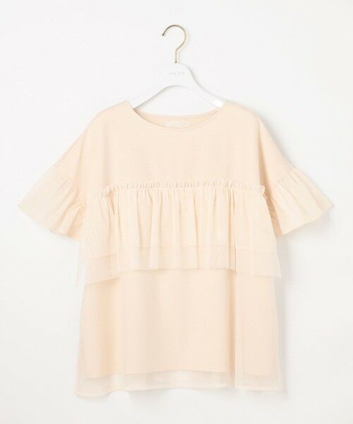 S size ONWARD(小さいサイズ) / エスサイズオンワード カットソー | 【洗える】チュール重ね プルオーバー | 詳細9