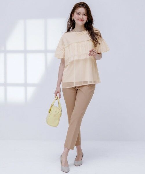 S size ONWARD(小さいサイズ) / エスサイズオンワード カットソー | 【洗える】チュール重ね プルオーバー | 詳細8