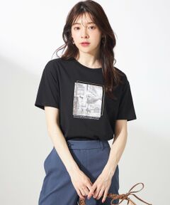 S size ONWARD(小さいサイズ) / エスサイズオンワード カットソー | 【洗える】アソートロゴ Tシャツ