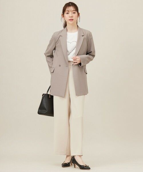 S size ONWARD(小さいサイズ) / エスサイズオンワード カットソー | 【洗える】アソートロゴ Tシャツ | 詳細3