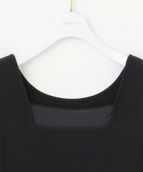 S size ONWARD(小さいサイズ) / エスサイズオンワード タンクトップ | 【洗える】シアーコンビスクエアネック タンクトップ | 詳細20