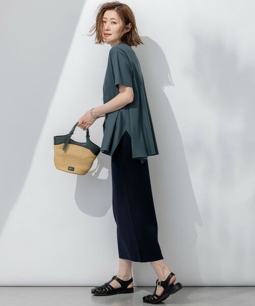 S size ONWARD(小さいサイズ) / エスサイズオンワード カットソー | 【GLOW6月号掲載/汗じみ防止】スムースデザイン フレア  Tシャツ | 詳細11