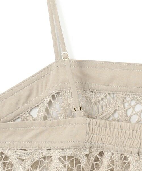 S size ONWARD(小さいサイズ) / エスサイズオンワード カットソー | 【好評につき新色追加/汗じみ防止】エンブロイダリージャージー レースキャミソール付き カットソー | 詳細21