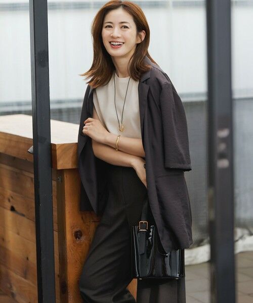 S size ONWARD(小さいサイズ) / エスサイズオンワード カットソー | 【汗じみ防止/速乾性】フレンチスリーブ  IT Tシャツ | 詳細20