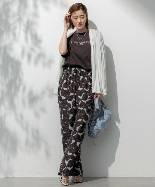 S size ONWARD(小さいサイズ) / エスサイズオンワード カットソー | 【洗える】ボタニカル カラー Tシャツ | 詳細14