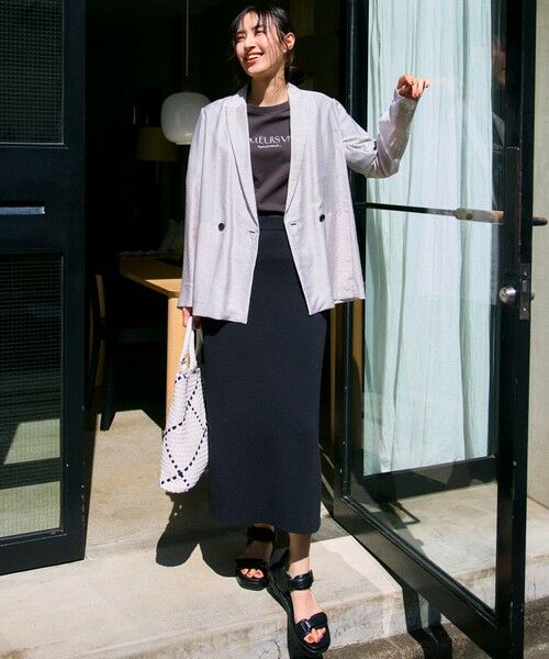 S size ONWARD(小さいサイズ) / エスサイズオンワード カットソー | 【洗える】ボタニカル カラー Tシャツ | 詳細15