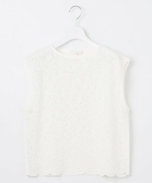 S size ONWARD(小さいサイズ) / エスサイズオンワード ニット・セーター | 【洗える】クレープストレッチレースコンビ ニット | 詳細4