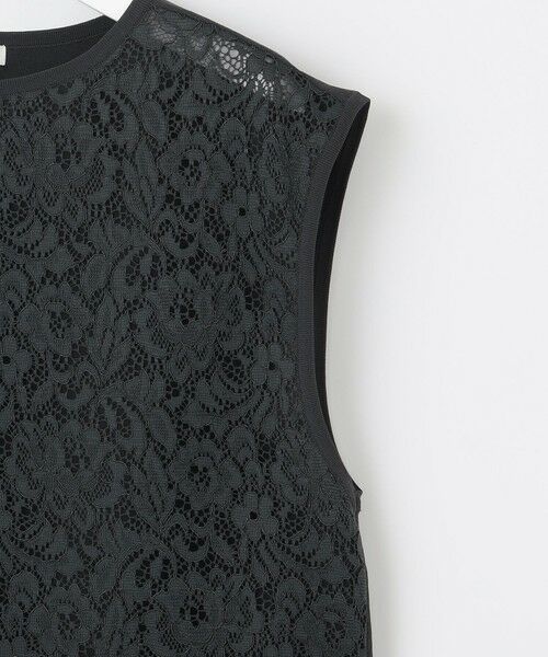 S size ONWARD(小さいサイズ) / エスサイズオンワード ニット・セーター | 【洗える】クレープストレッチレースコンビ ニット | 詳細8