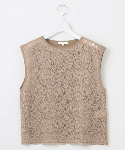 S size ONWARD(小さいサイズ) / エスサイズオンワード ニット・セーター | 【洗える】クレープストレッチレースコンビ ニット | 詳細13