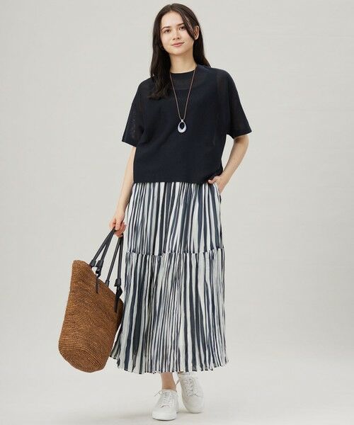 S size ONWARD(小さいサイズ) / エスサイズオンワード ニット・セーター | 【アンサンブル対応・洗える】ドライシアーファインゲージクロップド丈 ニット | 詳細9