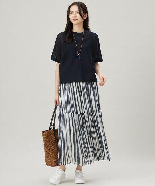 S size ONWARD(小さいサイズ) / エスサイズオンワード ニット・セーター | 【アンサンブル対応・洗える】ドライシアーファインゲージクロップド丈 ニット | 詳細10