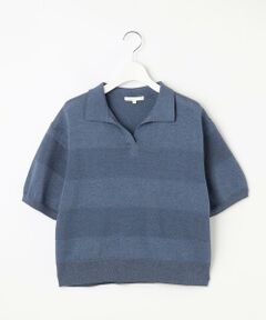 S size ONWARD(小さいサイズ) / エスサイズオンワード ニット・セーター | 【洗える】ペーパーブレンドスキッパーポロ ニット