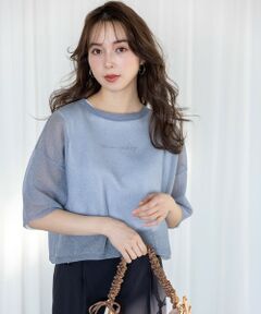 S size ONWARD(小さいサイズ) / エスサイズオンワード ニット・セーター | 【洗える】シアー ニットT