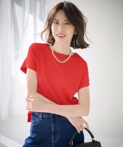 【アンサンブル対応・洗える】ドライシアーファインゲージクロップド丈 ニット アンサンブル対応・洗える】ドライシアーファインゲージ