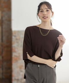 S size ONWARD(小さいサイズ) / エスサイズオンワード ニット・セーター | 【接触冷感・UVカット・洗える】ビューティクールボートネック プルオーバー