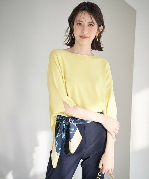 S size ONWARD(小さいサイズ) / エスサイズオンワード ニット・セーター | 【接触冷感・UVカット・洗える】ビューティクールボートネック プルオーバー | 詳細6