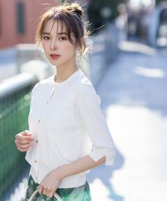 S size ONWARD(小さいサイズ) / エスサイズオンワード カーディガン・ボレロ | 【接触冷感・UVカット・洗える】ハーフスリーブ カーディガン