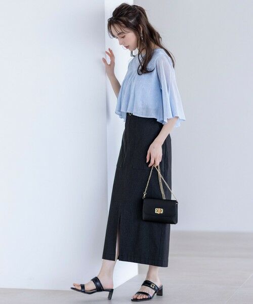 S size ONWARD(小さいサイズ) / エスサイズオンワード ニット・セーター | 【洗える】フリルシアー ニット | 詳細6