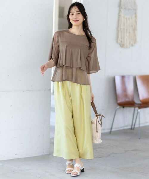 S size ONWARD(小さいサイズ) / エスサイズオンワード ニット・セーター | 【洗える】フリルシアー ニット | 詳細19