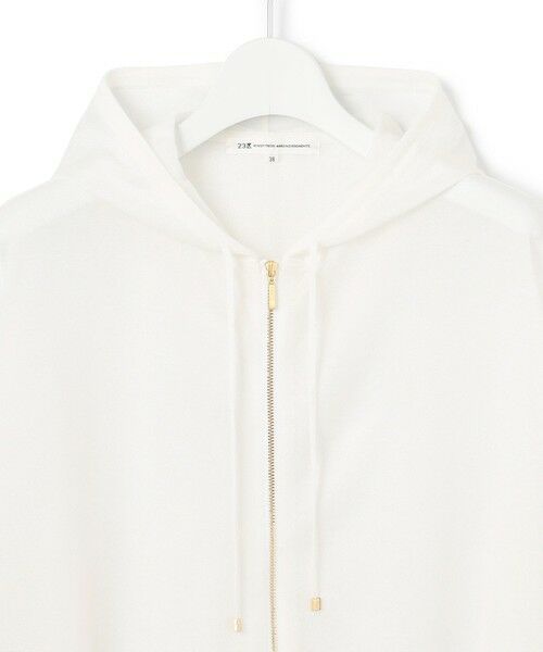 S size ONWARD(小さいサイズ) / エスサイズオンワード パーカー | 【洗える】シャイニーシアー ニット パーカー | 詳細6