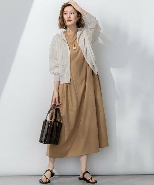 S size ONWARD(小さいサイズ) / エスサイズオンワード パーカー | 【洗える】シャイニーシアー ニット パーカー | 詳細10