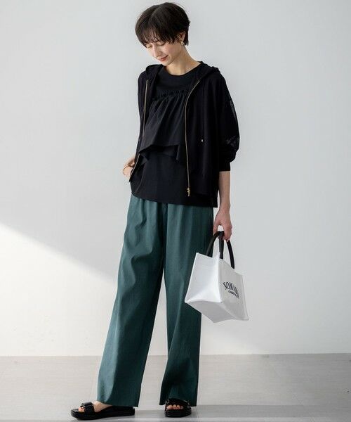 S size ONWARD(小さいサイズ) / エスサイズオンワード パーカー | 【洗える】シャイニーシアー ニット パーカー | 詳細15