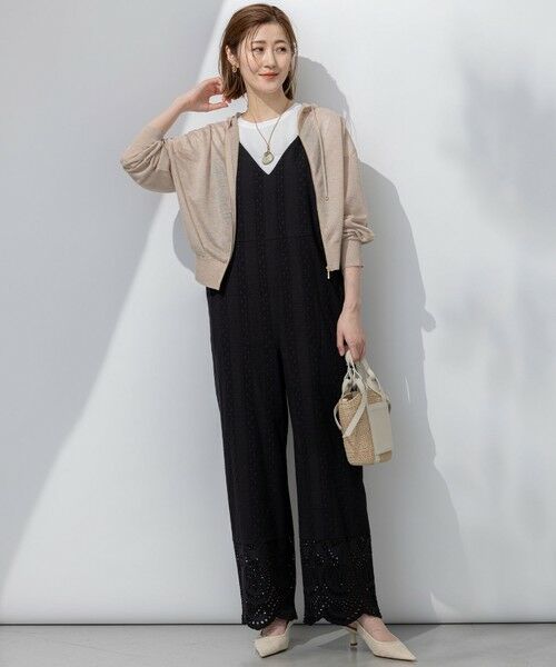 S size ONWARD(小さいサイズ) / エスサイズオンワード パーカー | 【洗える】シャイニーシアー ニット パーカー | 詳細16