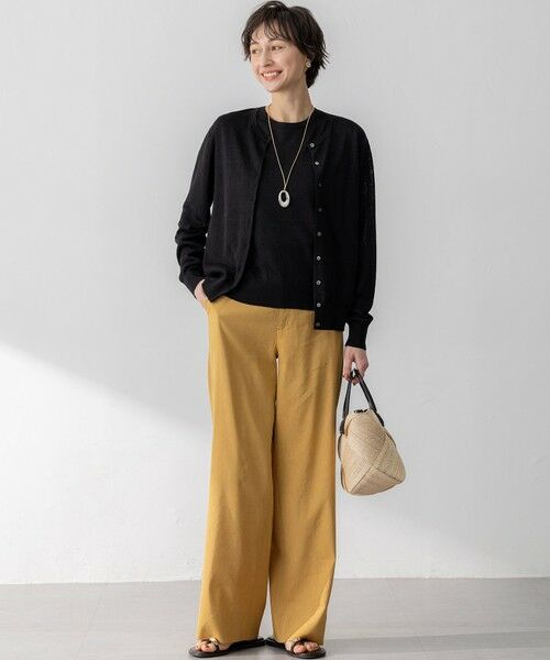 S size ONWARD(小さいサイズ) / エスサイズオンワード カーディガン・ボレロ | 【Oggi6月号掲載】ピュアリネンハイゲージ カーディガン | 詳細1