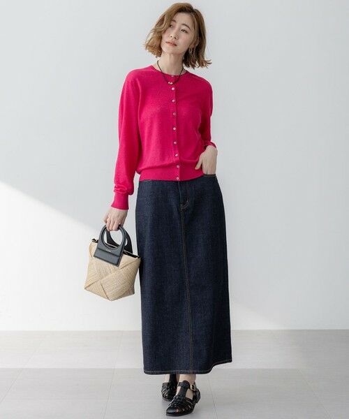 S size ONWARD(小さいサイズ) / エスサイズオンワード カーディガン・ボレロ | 【Oggi6月号掲載】ピュアリネンハイゲージ カーディガン | 詳細12