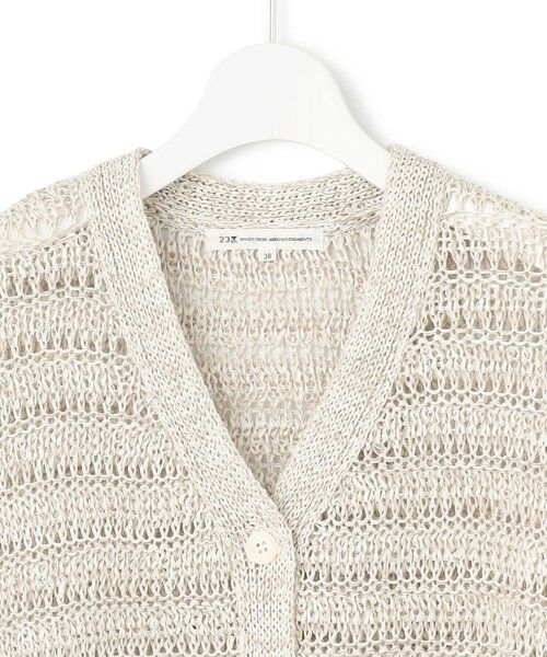 S size ONWARD(小さいサイズ) / エスサイズオンワード ベスト | 【洗える】テープミックススカシ ドルマン ニットベスト | 詳細5