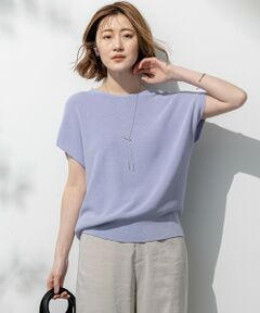 S size ONWARD(小さいサイズ) / エスサイズオンワード ニット・セーター | 【洗える】コットンアセテート オーバーサイズ ニット