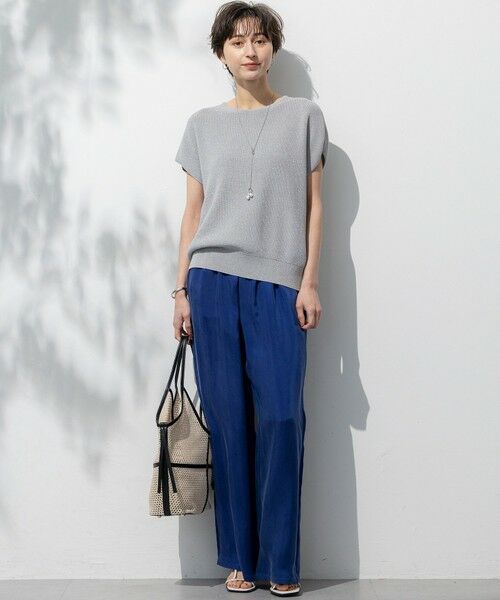 S size ONWARD(小さいサイズ) / エスサイズオンワード ニット・セーター | 【洗える】コットンアセテート オーバーサイズ ニット | 詳細3