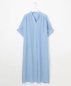 S size ONWARD(小さいサイズ) / エスサイズオンワード ミニ丈・ひざ丈ワンピース | 【接触冷感・UVケア・抗菌防臭・洗える】リヨセルポプリンシャツ ワンピース