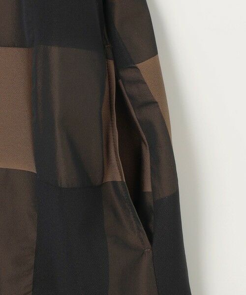 S size ONWARD(小さいサイズ) / エスサイズオンワード ロング・マキシ丈ワンピース | 【洗える】ブロンズチェックジャガード ワンピース | 詳細6
