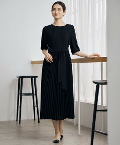 S size ONWARD(小さいサイズ) / エスサイズオンワード ロング・マキシ丈ワンピース | シフォンプリーツ ワンピース