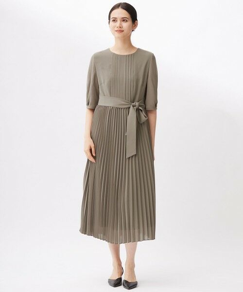 S size ONWARD(小さいサイズ) / エスサイズオンワード ロング・マキシ丈ワンピース | 【洗える】シフォンプリーツ ワンピース | 詳細2