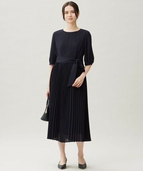 S size ONWARD(小さいサイズ) / エスサイズオンワード ロング・マキシ丈ワンピース | シフォンプリーツ ワンピース | 詳細5