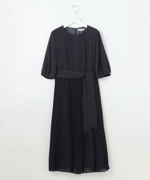 S size ONWARD(小さいサイズ) / エスサイズオンワード ロング・マキシ丈ワンピース | 【洗える】シフォンプリーツ ワンピース | 詳細7