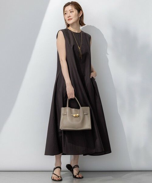 S size ONWARD(小さいサイズ) / エスサイズオンワード ロング・マキシ丈ワンピース | 【洗える】MANTECO ブライトワッシャー ワンピース | 詳細15