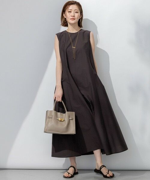 S size ONWARD(小さいサイズ) / エスサイズオンワード ロング・マキシ丈ワンピース | 【洗える】MANTECO ブライトワッシャー ワンピース | 詳細16