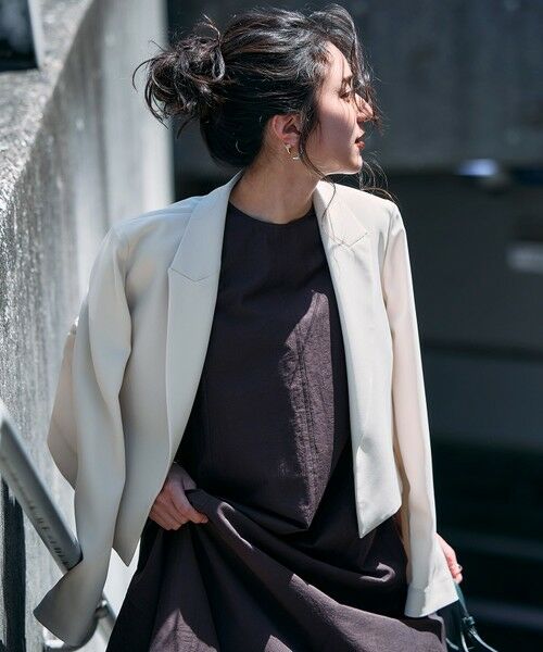 S size ONWARD(小さいサイズ) / エスサイズオンワード ロング・マキシ丈ワンピース | 【洗える】MANTECO ブライトワッシャー ワンピース | 詳細18