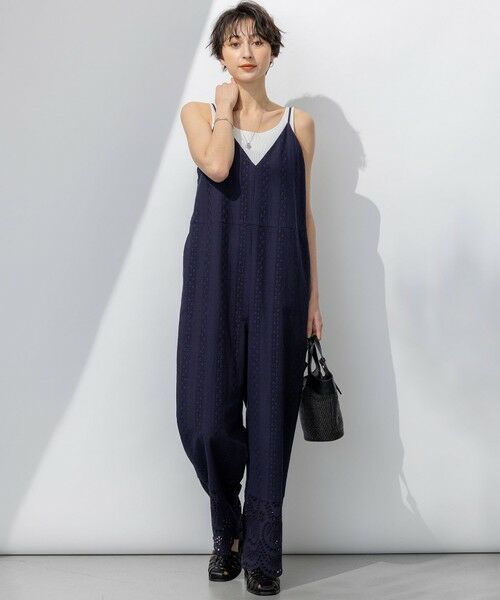 S size ONWARD(小さいサイズ) / エスサイズオンワード サロペット・オールインワン | 【洗える】コットンエンブロイダリー オールインワン | 詳細5