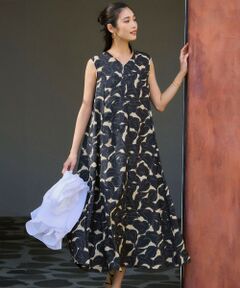 S size ONWARD(小さいサイズ) / エスサイズオンワード ロング・マキシ丈ワンピース | 【洗える】Ratti フラワーアートプリント ワンピース