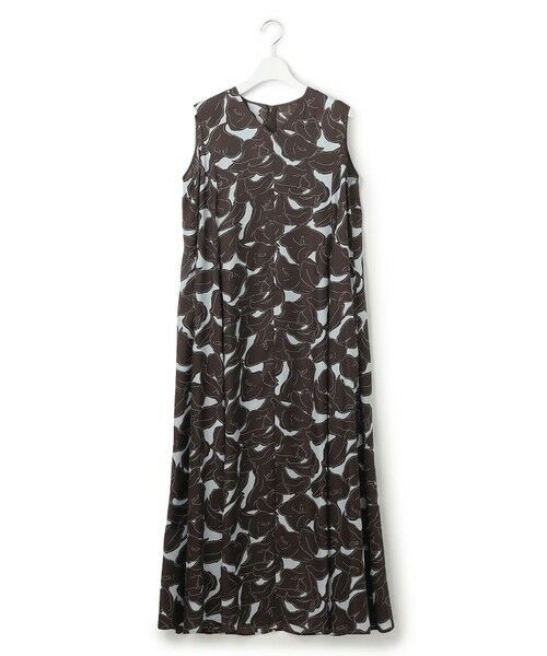 S size ONWARD(小さいサイズ) / エスサイズオンワード ロング・マキシ丈ワンピース | 【洗える】Ratti フラワーアートプリント ワンピース | 詳細9