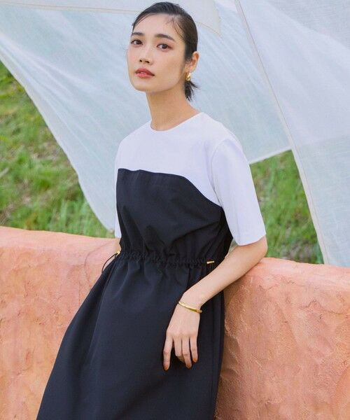 S size ONWARD(小さいサイズ) / エスサイズオンワード ロング・マキシ丈ワンピース | 【撥水加工/洗える】ビスチェデザイン マルチワンピース | 詳細1