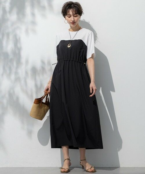 S size ONWARD(小さいサイズ) / エスサイズオンワード ロング・マキシ丈ワンピース | 【撥水加工/洗える】ビスチェデザイン マルチワンピース | 詳細2