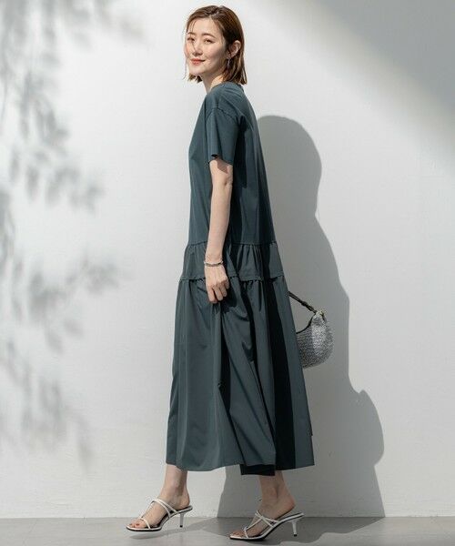 S size ONWARD(小さいサイズ) / エスサイズオンワード ロング・マキシ丈ワンピース | 【撥水加工/汗シミ防止/洗える】ティアードデザイン マルチワンピース | 詳細3